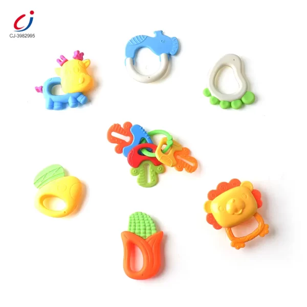 wholesale rattle teether silicon (2)