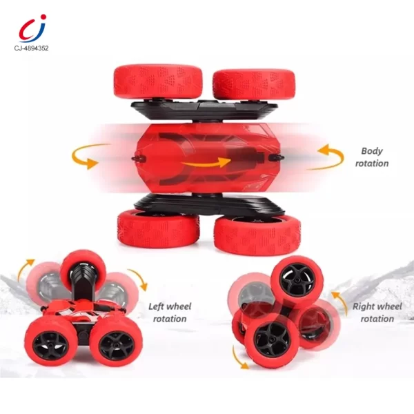 Wholesale 2.4G Remote Control Double-sided Stunt Car Toys - Image 3