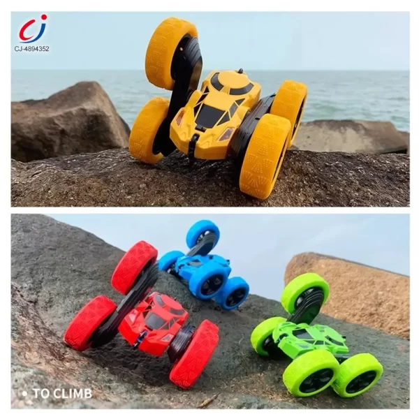 Wholesale 2.4G Remote Control Double-sided Stunt Car Toys - Image 4