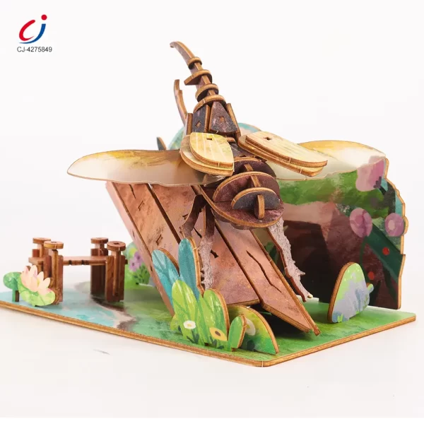 Wholesale 3D Insect Wooden Puzzle Supplier, STEM Toy– Improves Creativity and Fine Motor Skills