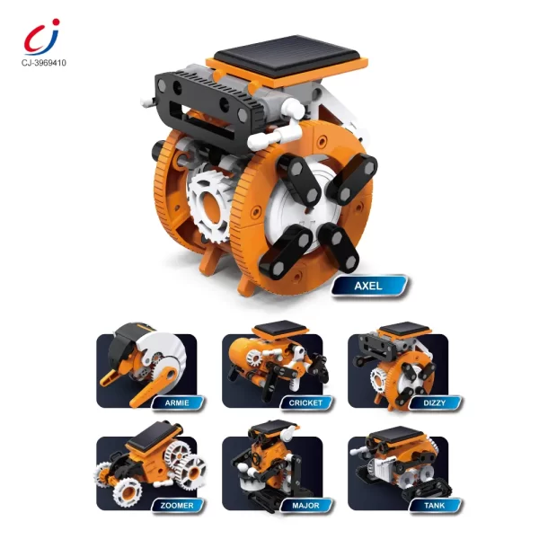 Wholesale 7-in-1 Solar Robot Toy, Solar Powered, Transform to Different Shapes, DIY Funs - STEM Kit Toys