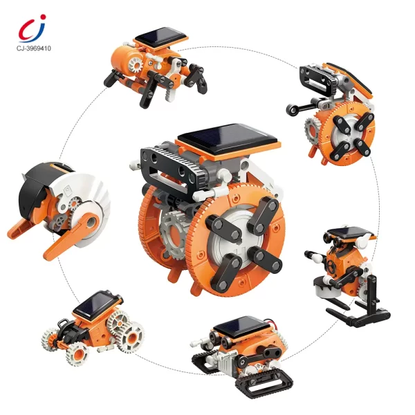Wholesale 7-in-1 Solar Robot Toy, Solar Powered, Transform to Different Shapes, DIY Funs - STEM Kit Toys