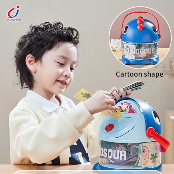 Wholesale Dinosaur Piggy Bank, Transparent Deposit Box With a Wish Book, ABS Material