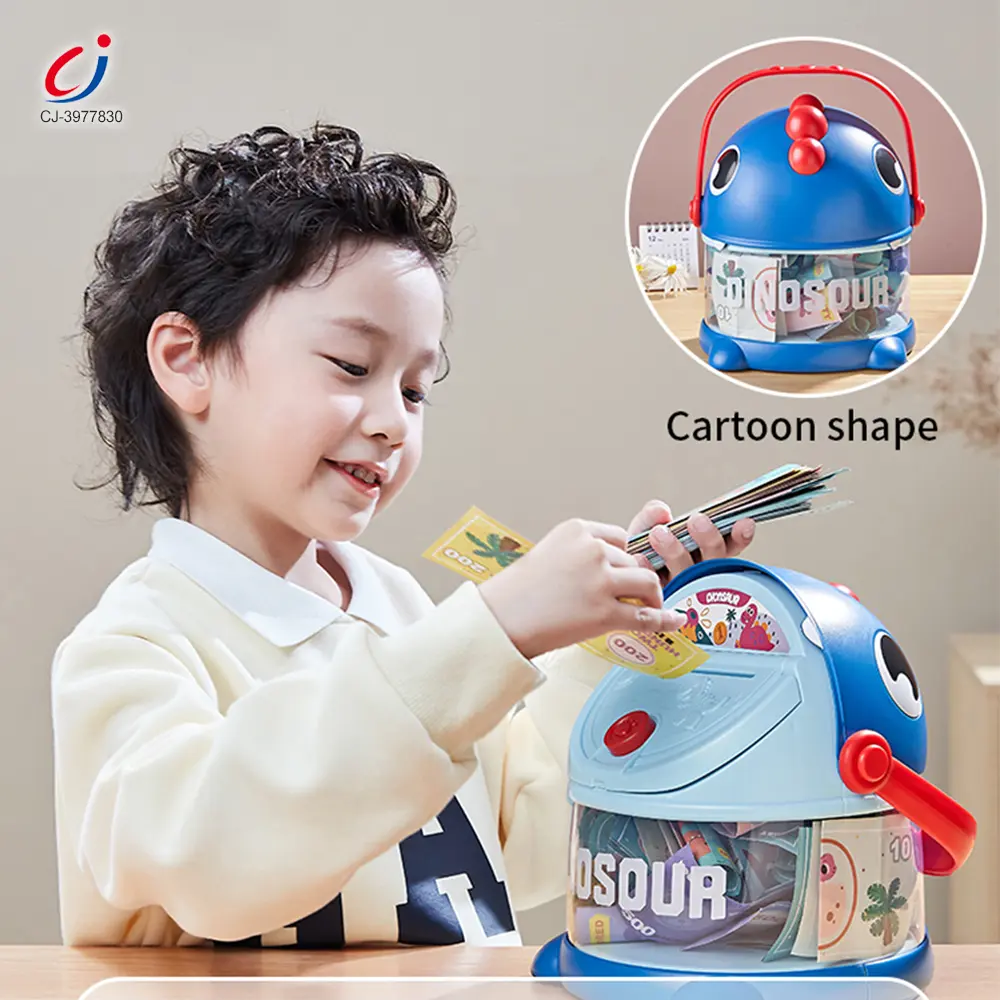 Wholesale Dinosaur Piggy Bank, Transparent Deposit Box With a Wish Book, ABS Material - Image 6