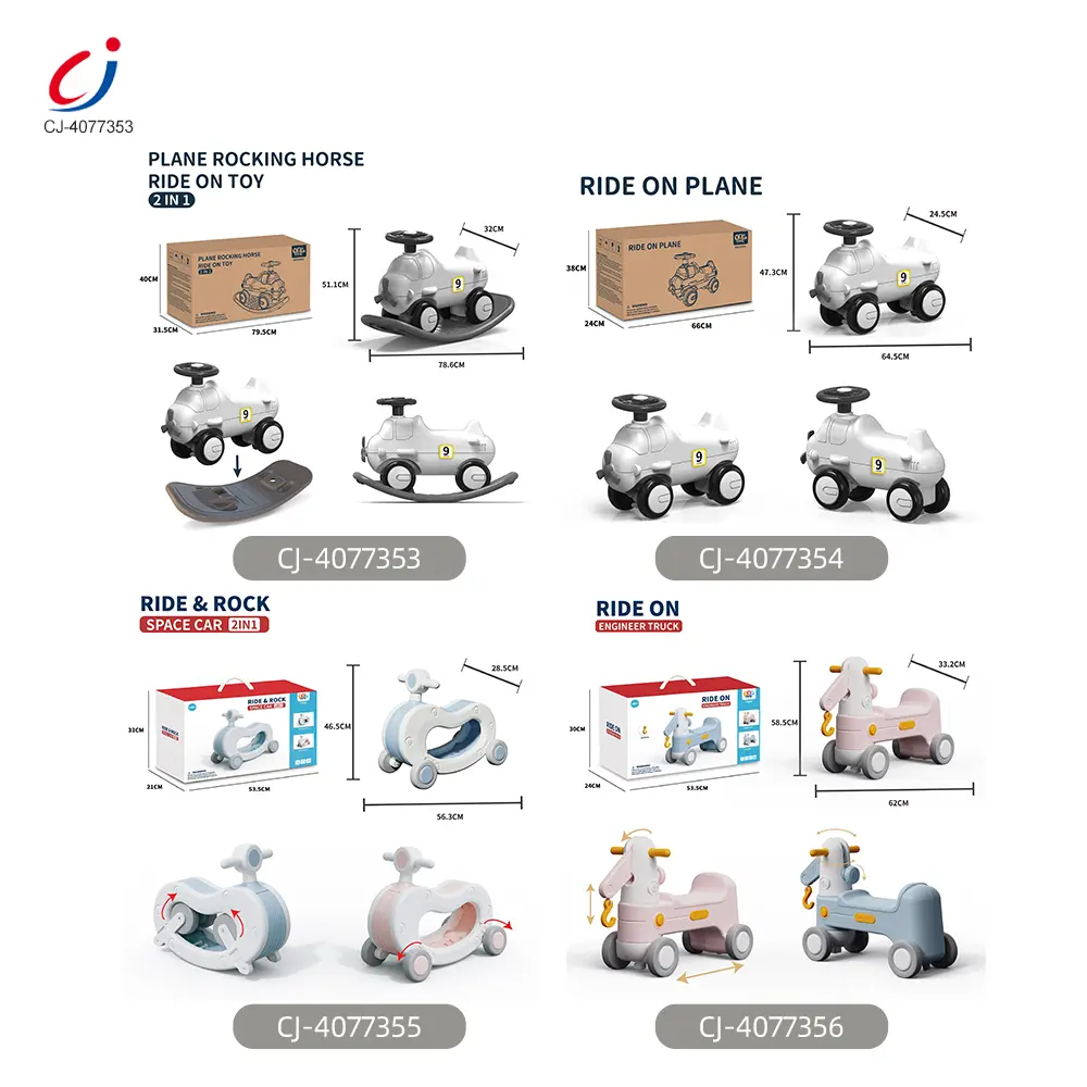 Wholesale 2-in-1 Rocking Horse & Scooter Toy, 3 Years and Up - Imagen 5