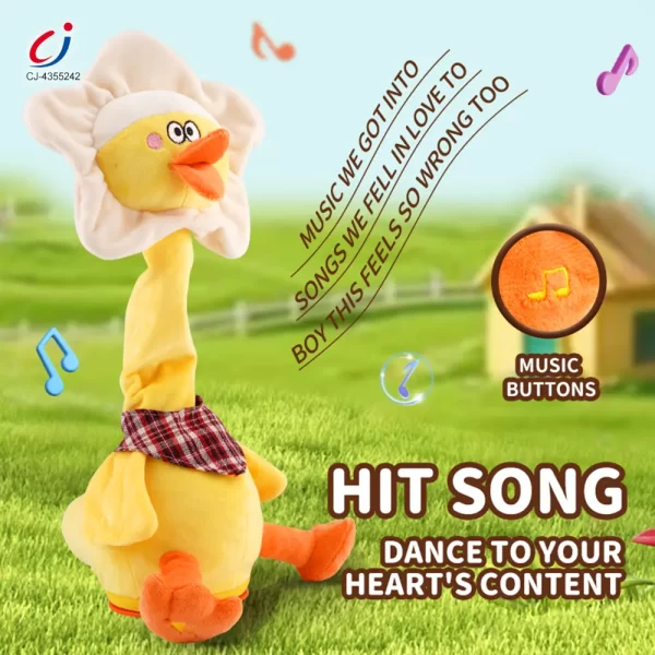 Wholesale Swinging Cute Duck Toy - Battery Operated Toy, Suitable For Babies Under 2