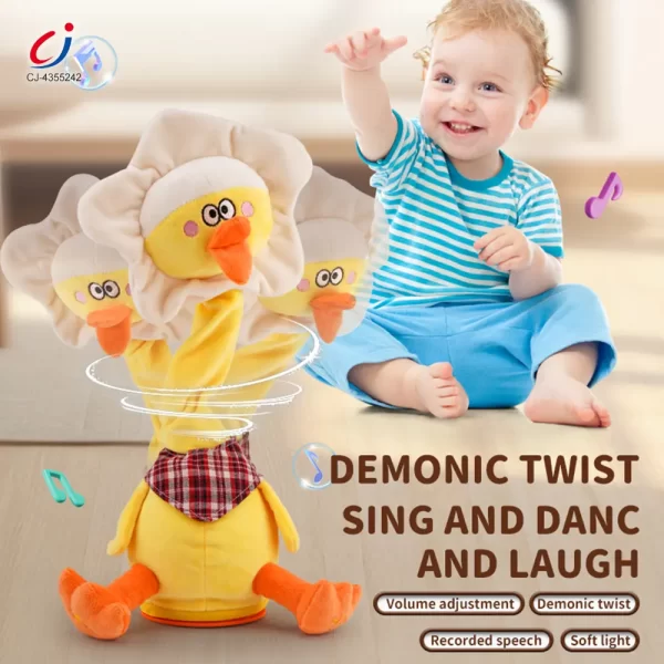 Wholesale Swinging Cute Duck Toy - Battery Operated Toy, Suitable For Babies Under 2