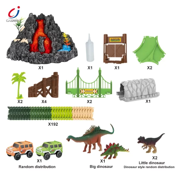 wholesale Volcano dinosaur tracks electric light music spray (2)