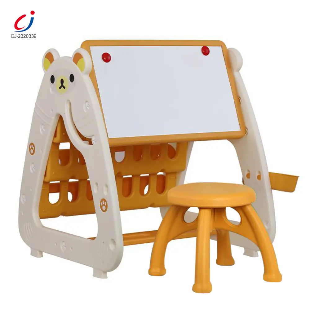 Wholesale 3-in-1 Study Table for Kids, Desk, Drawing Board & Bookshelf - Educational Toy - Image 2