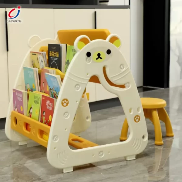 Wholesale 3-in-1 Study Table for Kids, Desk, Drawing Board & Bookshelf - Educational Toy