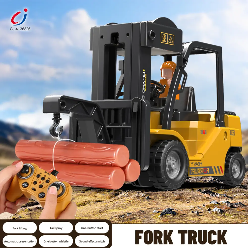 Wholesale Remote Control Forklift Toys – Simulated Lifting and Lowering, with Sound and Light Effects - Image 4