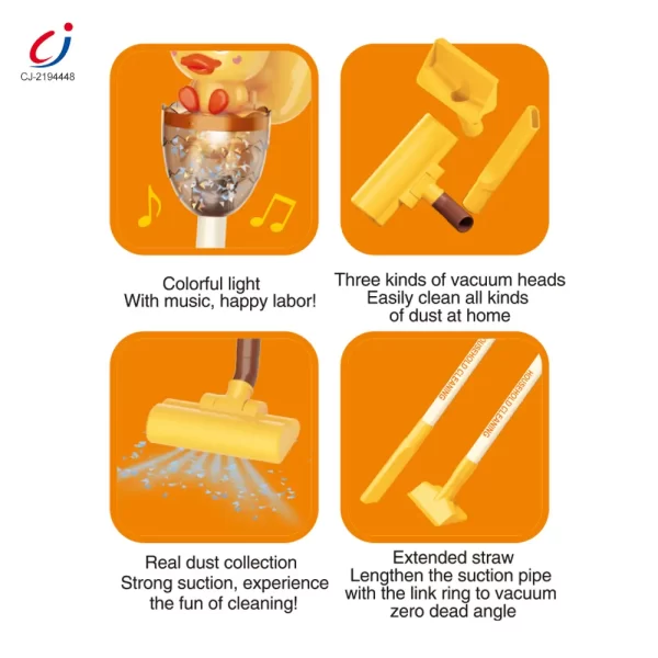 wholesale Cartoon yellow duck vacuum cleaner (7)