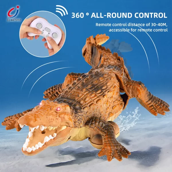 wholesale Green rc water crocodile (3)