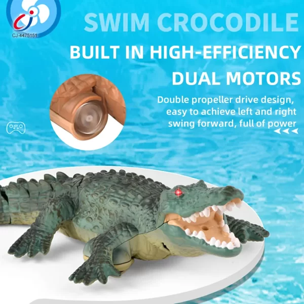 wholesale Green rc water crocodile (5)