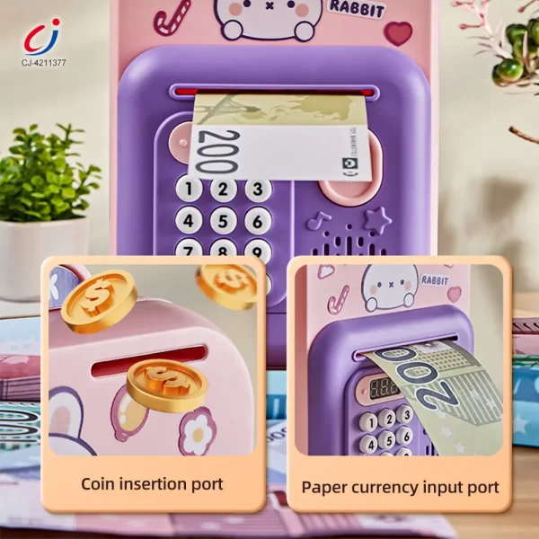 Wholesale Cute Rabbit Deposit Toys with Intelligent Display