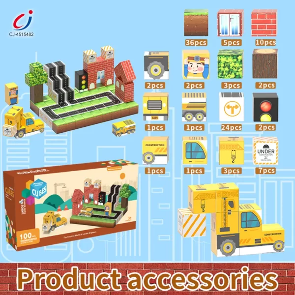 Großhandel magnetische Gebäude Würfel 5