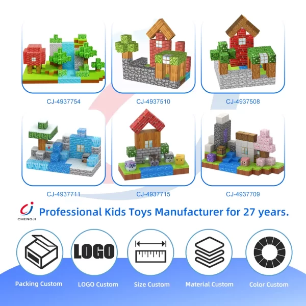 wholesale magnetic minecraft block toy 6