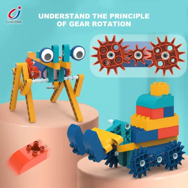 wholesale mechanical gear building block toy 5