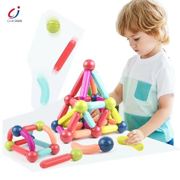 Wholesale Magnetic Bar Toy with Balls - Magnetic Building Blocks Toy, STEM Toy