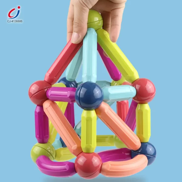 Wholesale Magnetic Bar Toy with Balls - Magnetic Building Blocks Toy, STEM Toy