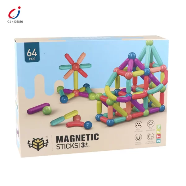 Wholesale Magnetic Bar Toy with Balls - Magnetic Building Blocks Toy, STEM Toy