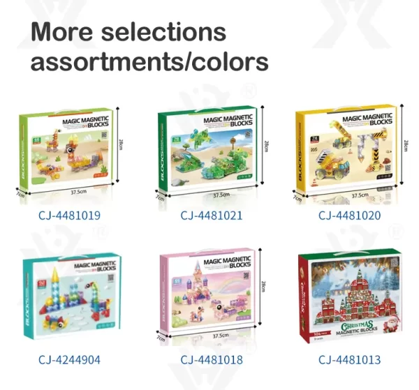 Wholesale Colorful Ocean Series Magnetic Tile Set - Building Blocks Toys, Educational Toy Supplier