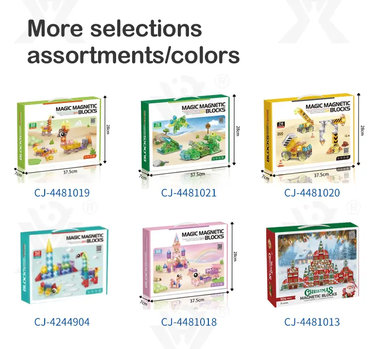 Wholesale Colorful Ocean Series Magnetic Tile Set - Building Blocks Toys, Educational Toy Supplier - Image 2