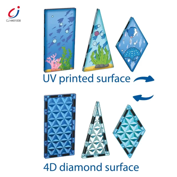 Wholesale Colorful Ocean Series Magnetic Tile Set - Building Blocks Toys, Educational Toy Supplier