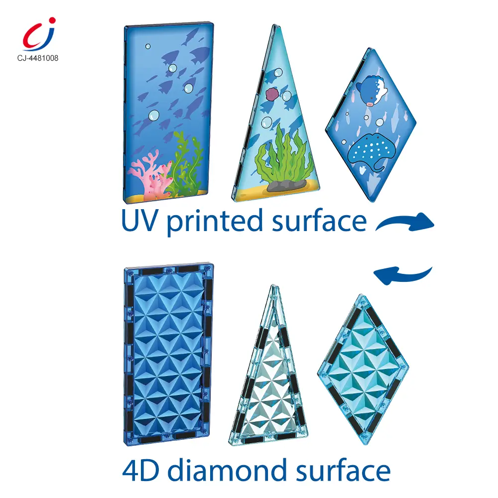 Wholesale Colorful Ocean Series Magnetic Tile Set - Building Blocks Toys, Educational Toy Supplier - Image 5
