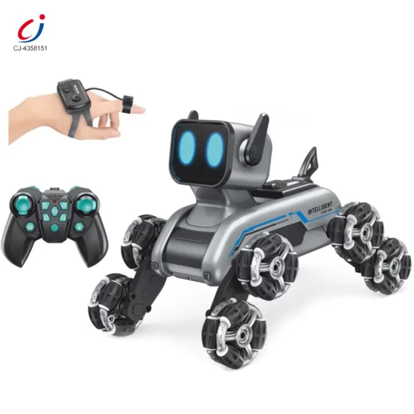 wholesale Eight wheeled stunt robot dog (1)