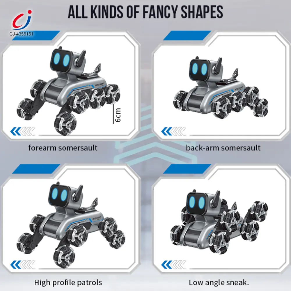 wholesale Eight wheeled stunt robot dog3