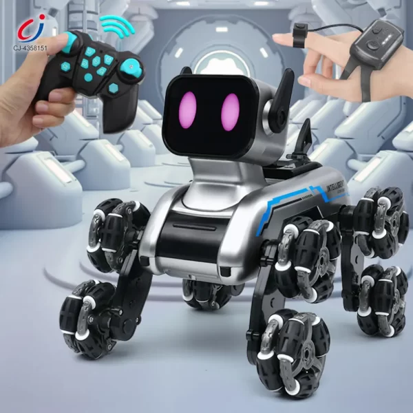 wholesale Eight wheeled stunt robot dog4