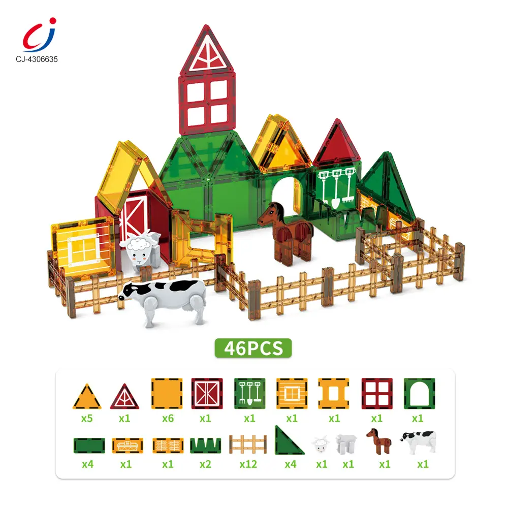 Wholesale Farm-Themed Magnetic Tiles Toy, Animals-diy Building Blocks - China Educational Building Block Toy Manufacturer - 이미지 5