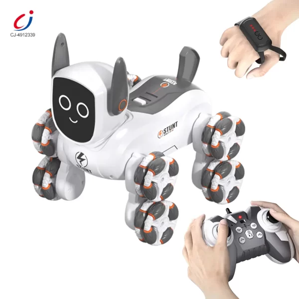 Wholesale 8-Wheeled Stunt Robot Dog Toy 4WD