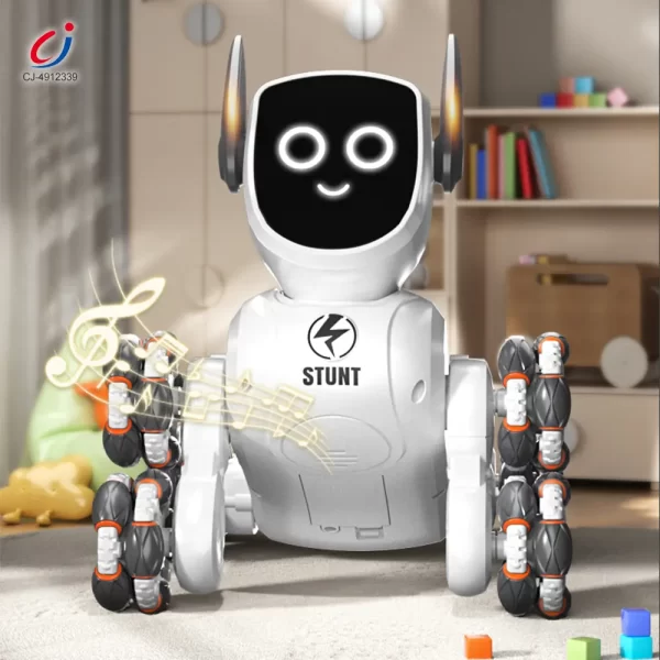Wholesale 8-Wheeled Stunt Robot Dog Toy 4WD - Robot Toy Companies