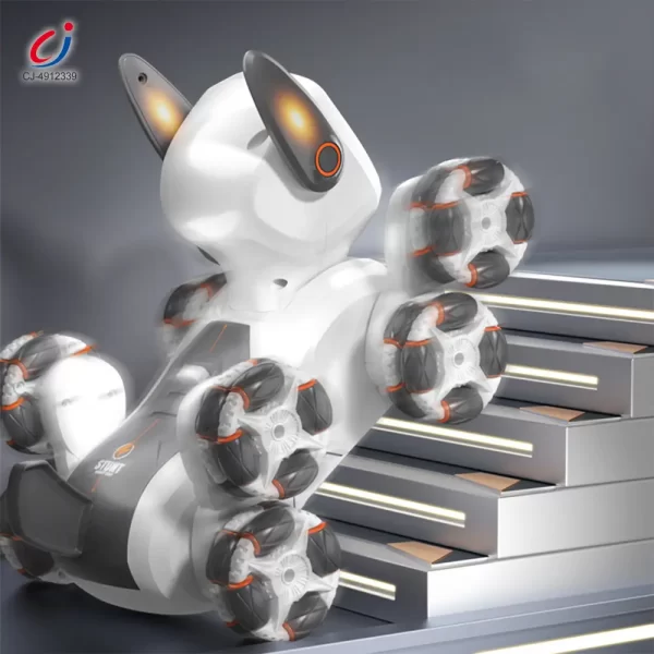 Wholesale 8-Wheeled Stunt Robot Dog Toy 4WD - Robot Toy Companies