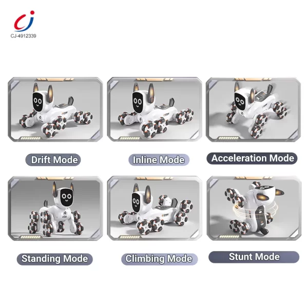 Wholesale 8-Wheeled Stunt Robot Dog Toy 4WD - Robot Toy Companies