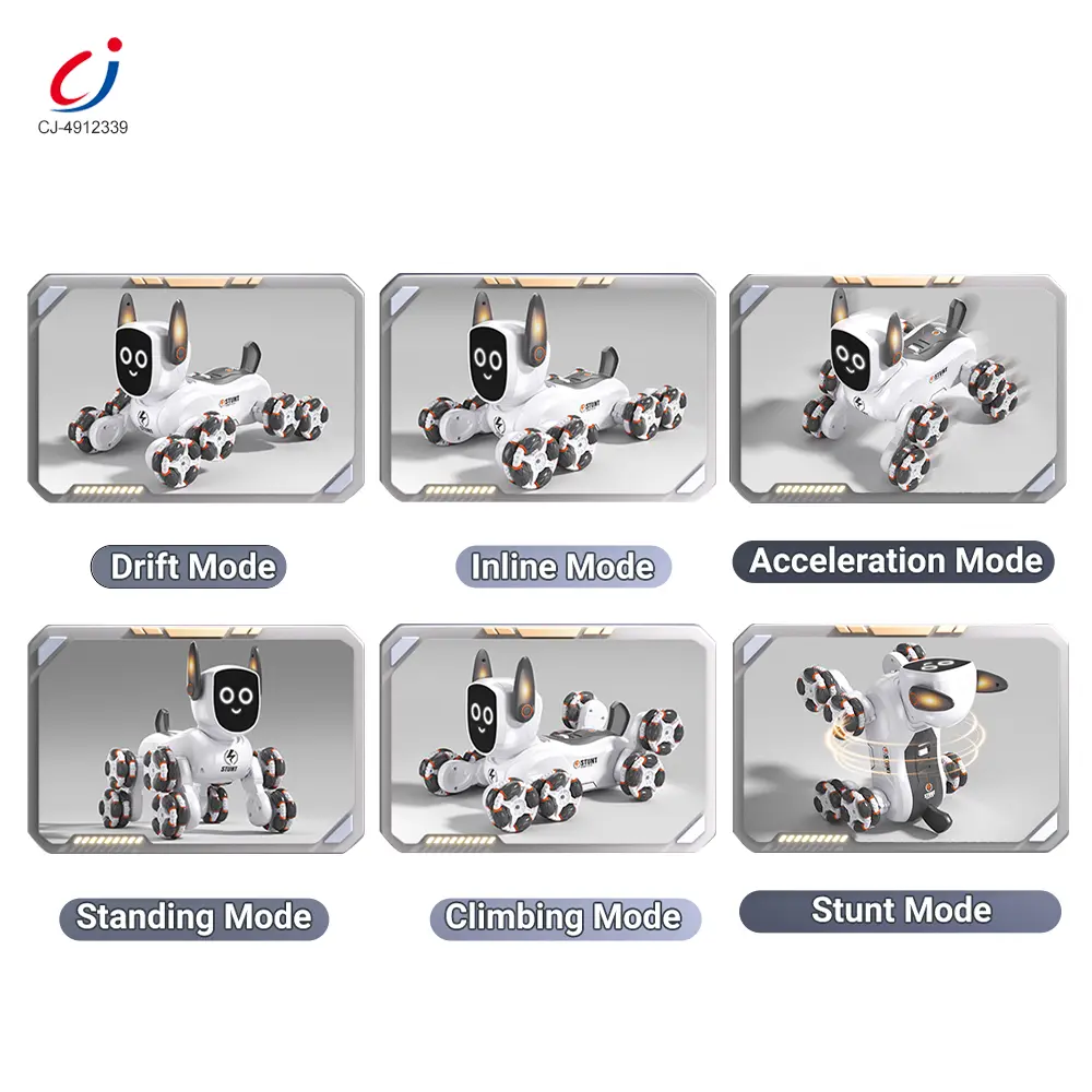 Wholesale 8-Wheeled Stunt Robot Dog Toy 4WD - Robot Toy Companies - 画像 (6)