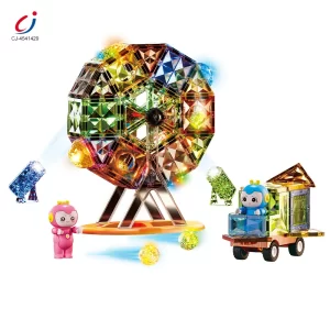 Bulk Jadeite Magnetic Builing Blocks, 87 Pcs, Lightweight - Magnetic Building Blocks Toys China