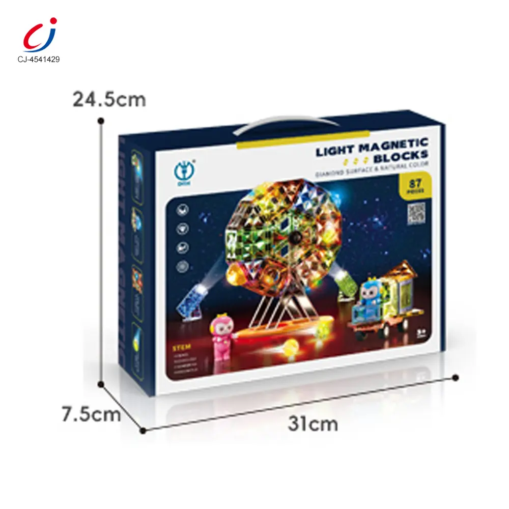 Bulk Jadeite Magnetic Builing Blocks, 87 Pcs, Lightweight - Magnetic Building Blocks Toys China - Image 5