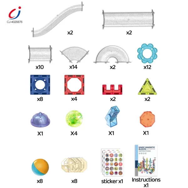 Wholesale Magnetic Ball Track Brick Toy, STEM Marble Run Race Toy Manufacturer - Educational Toy