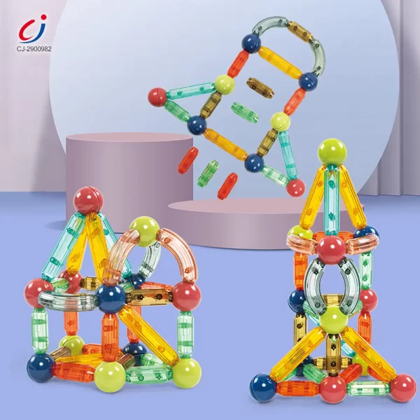Wholesale 3D Magnetic Rod and Ball Set - Educational Building Blocks Toys Supplier