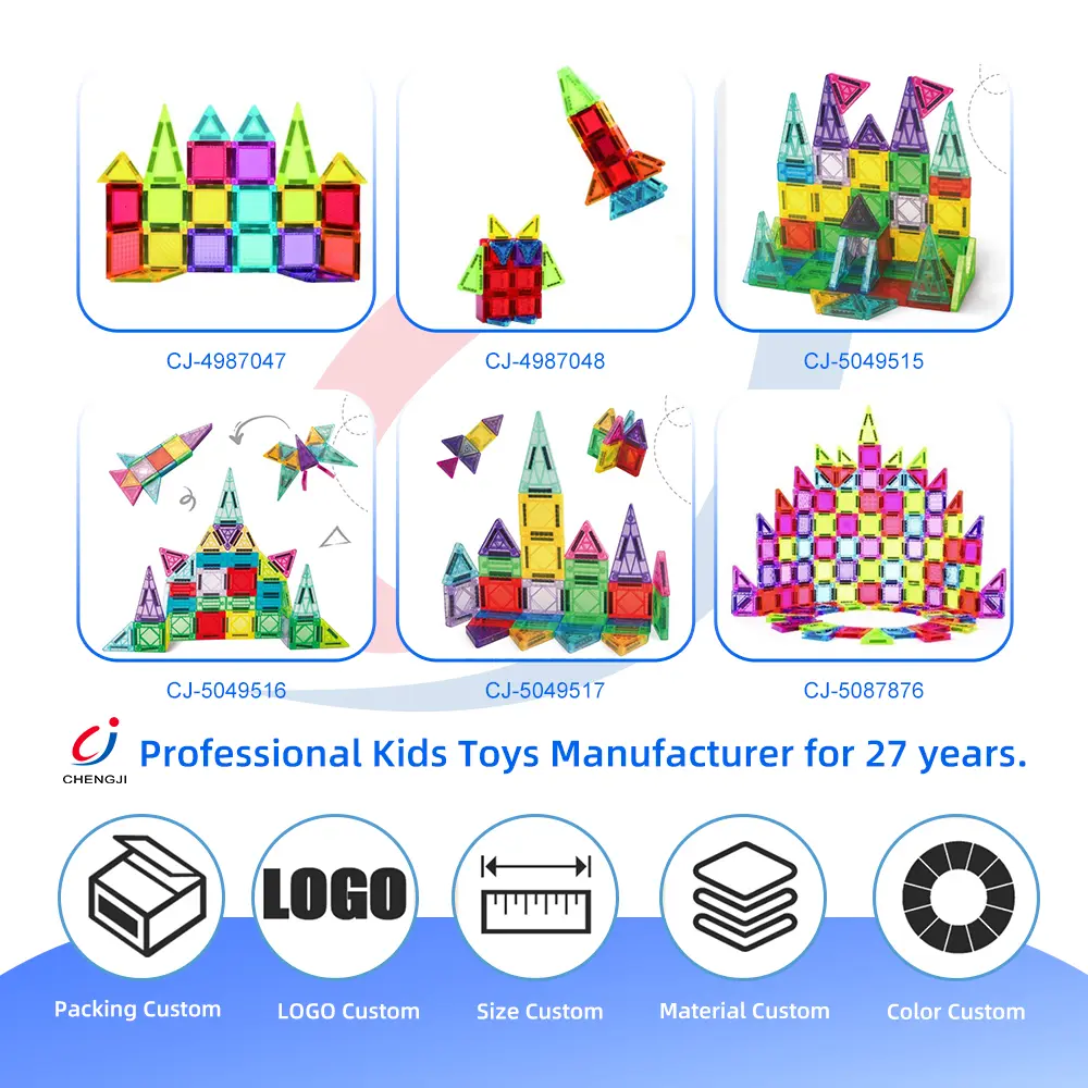 Wholesale Mini Magnetic Tiles Toys Set - Magnetic Building Blocks Toys Manufacturer China - Image 4