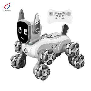 Wholesale 8-Wheeled Robot Dog with Voice & Stunt Features