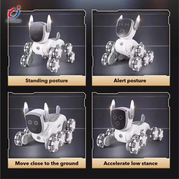 Wholesale 8-Wheeled Robot Dog with Voice & Stunt Features - Bulk Toy Robots Supply