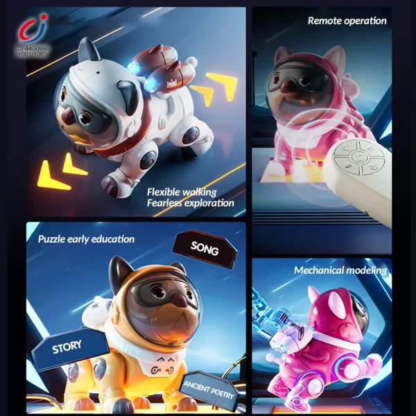 Wholesale Cute Mechanical Dog Toy with Remote & Lights - Chinese Toy Robots