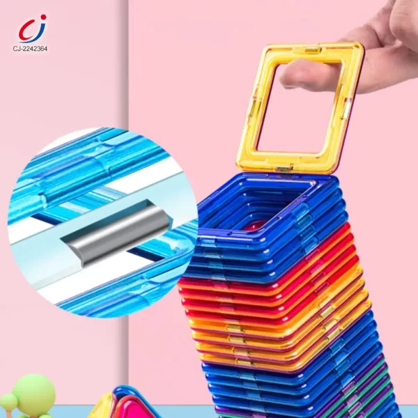 Wholesale Magnetic Tile Building Blocks, 50 Pcs - Educational Toy