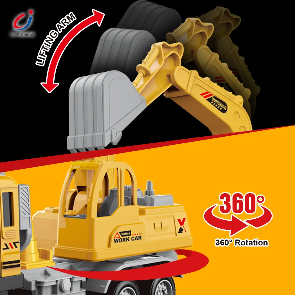 Wholesale RC Engineering Excavator Toy With Multi-Joint Arm Control - RC Toys Factory - 画像 (3)