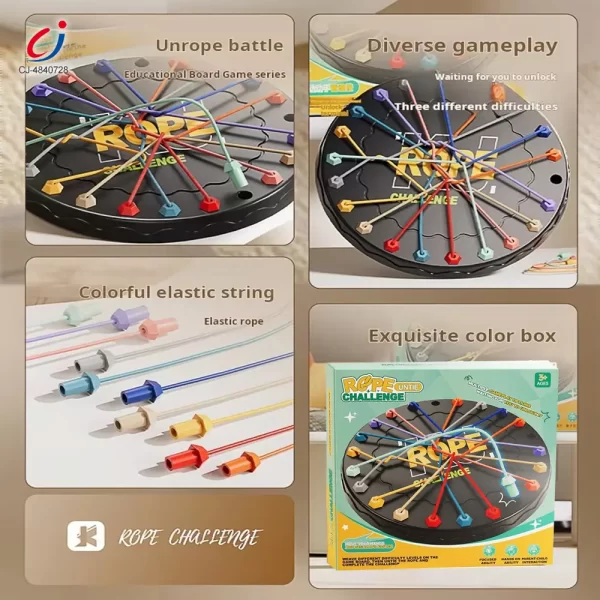 Wholesale Rope Challenge Game Board, Logic Puzzle Board Game - China Toy Manufacturer Supply