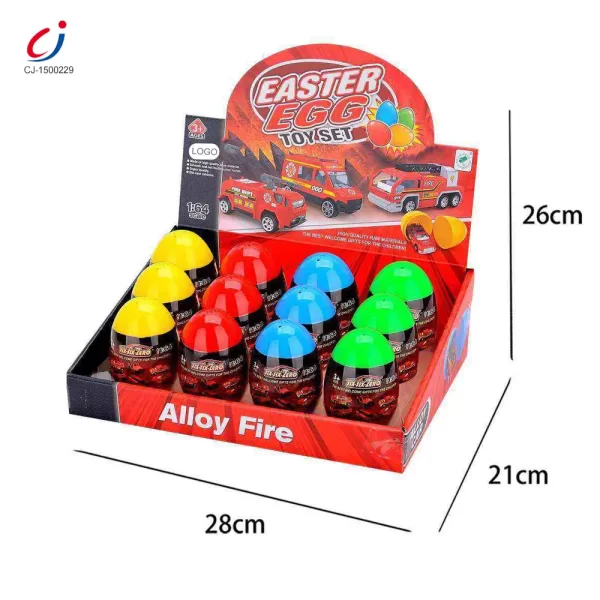 Wholesale Diecast Fire Truck, Twist-Egg Style, 12 Collectable Style - Toy Factory Supply